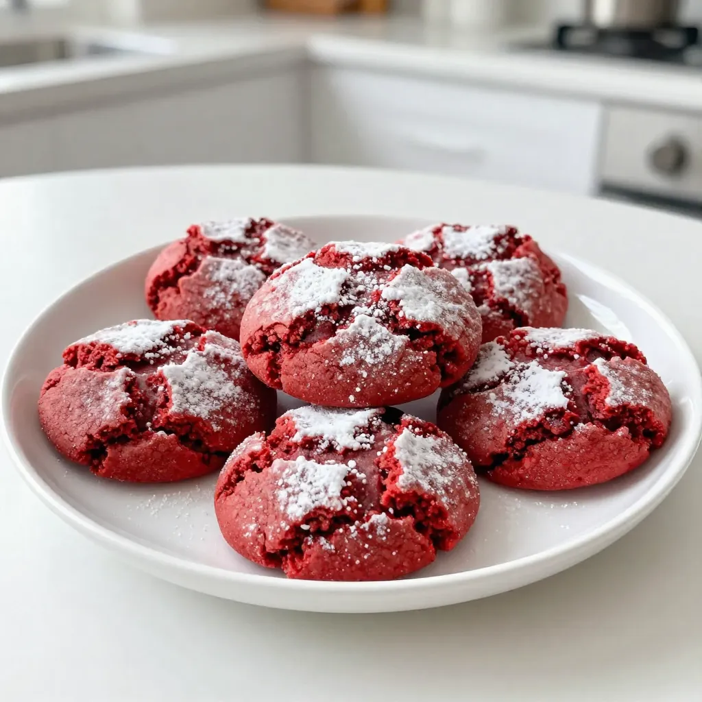 Red Velvet Crinkle Cookies Delightful and Easy Recipe