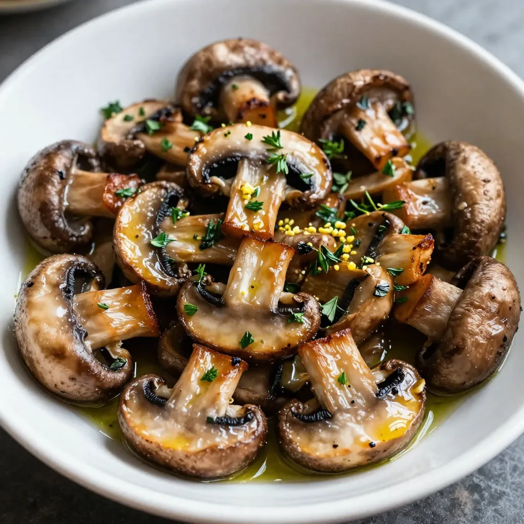 Garlic Herb Roasted Mushrooms Flavorful and Easy Recipe