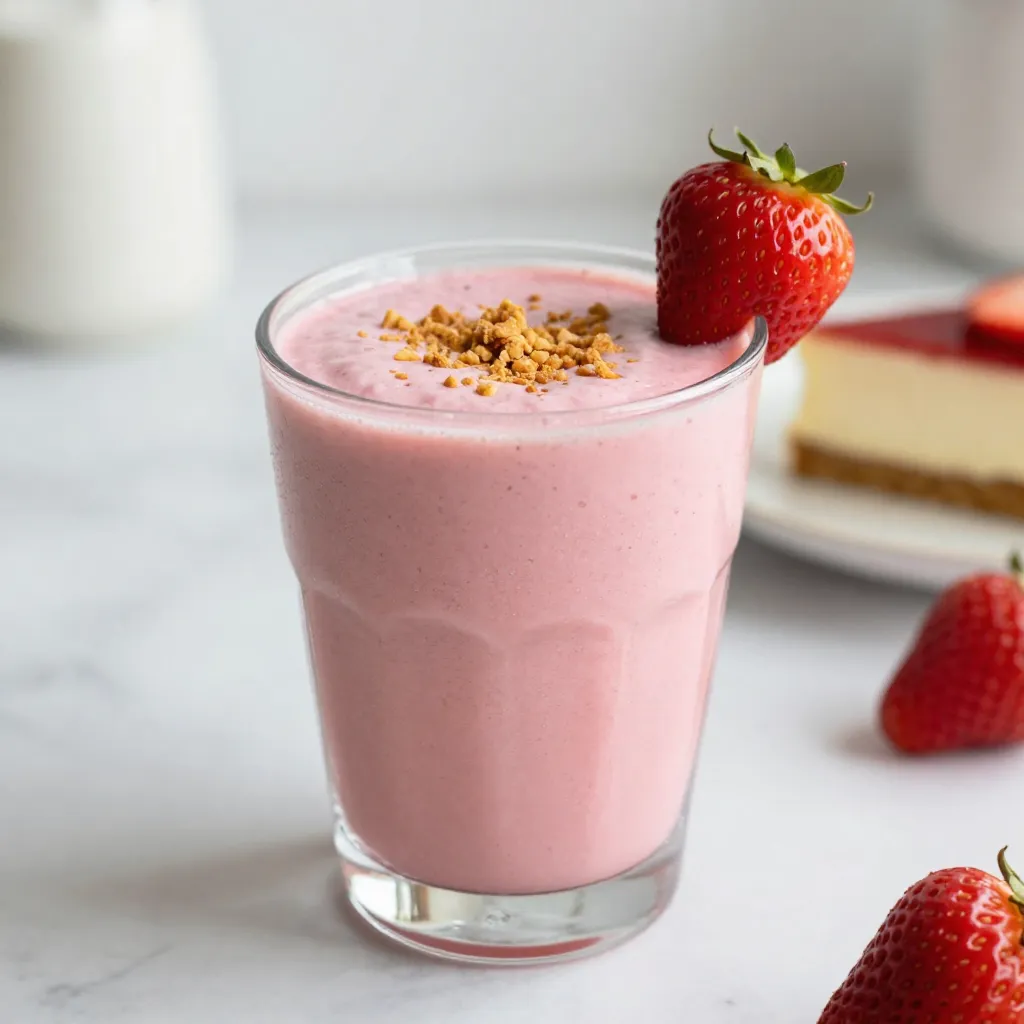 Strawberry Cheesecake Smoothie Easy and Delicious Treat