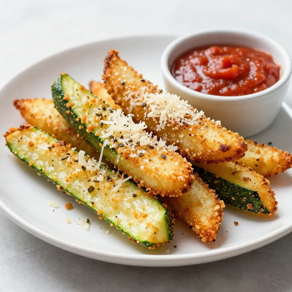 Crispy Parmesan Zucchini Fries Healthy and Tasty Snack