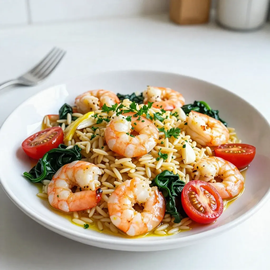 Lemon Garlic Shrimp Orzo Flavorful and Easy Recipe