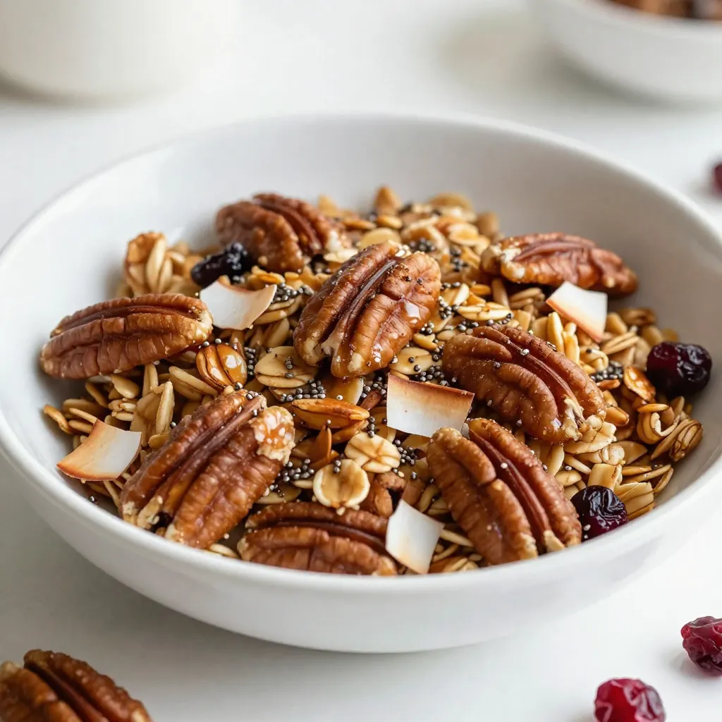 Maple Pecan Granola Clusters Simple and Crunchy Treat