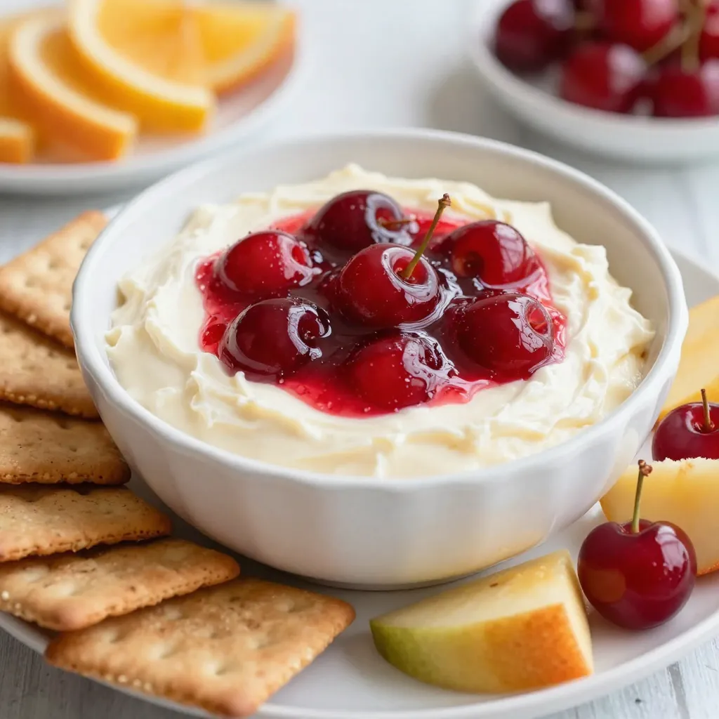 Cherry Cheesecake Dip Creamy and Delicious Treat