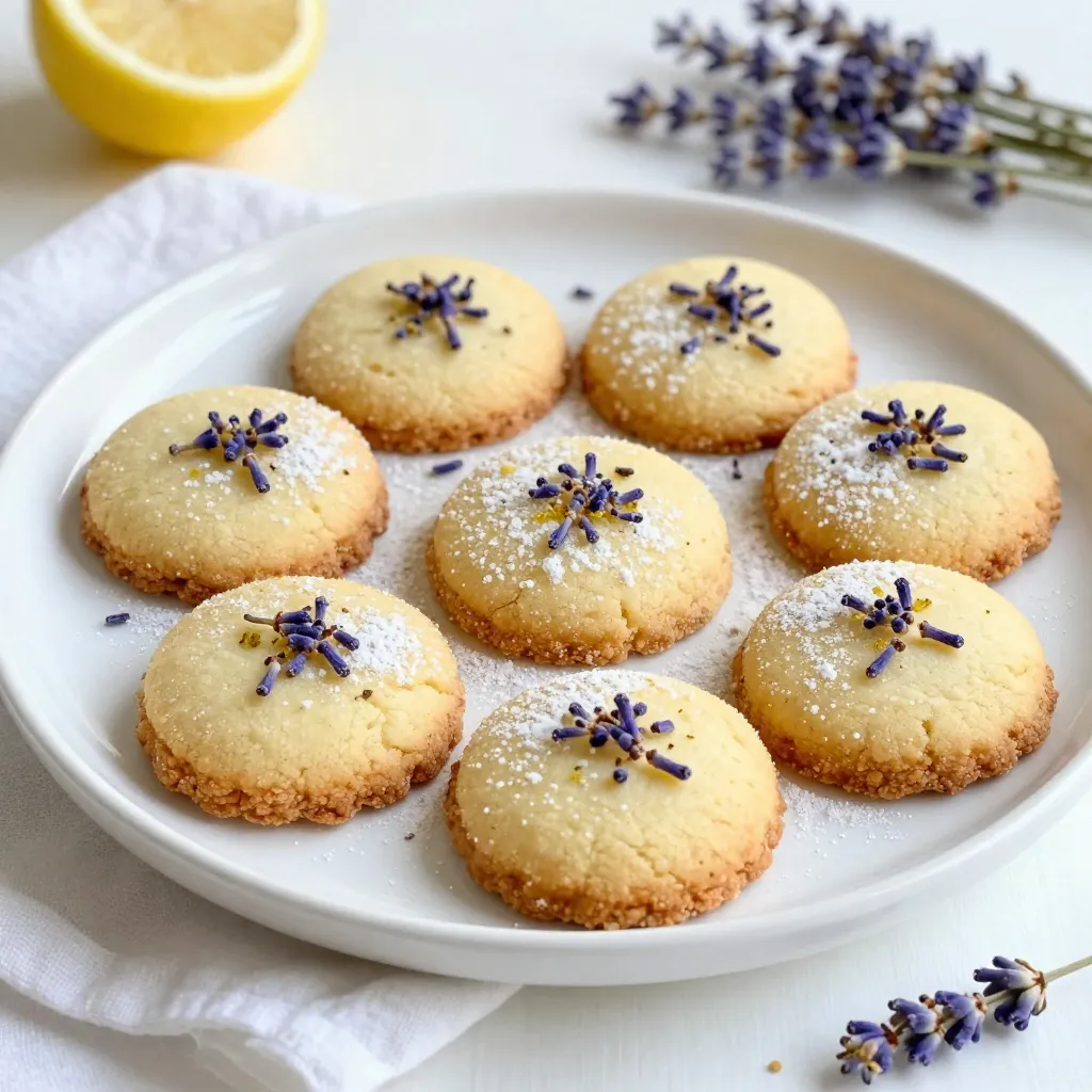 Lemon Lavender Shortbread Delightfully Simple Cookies