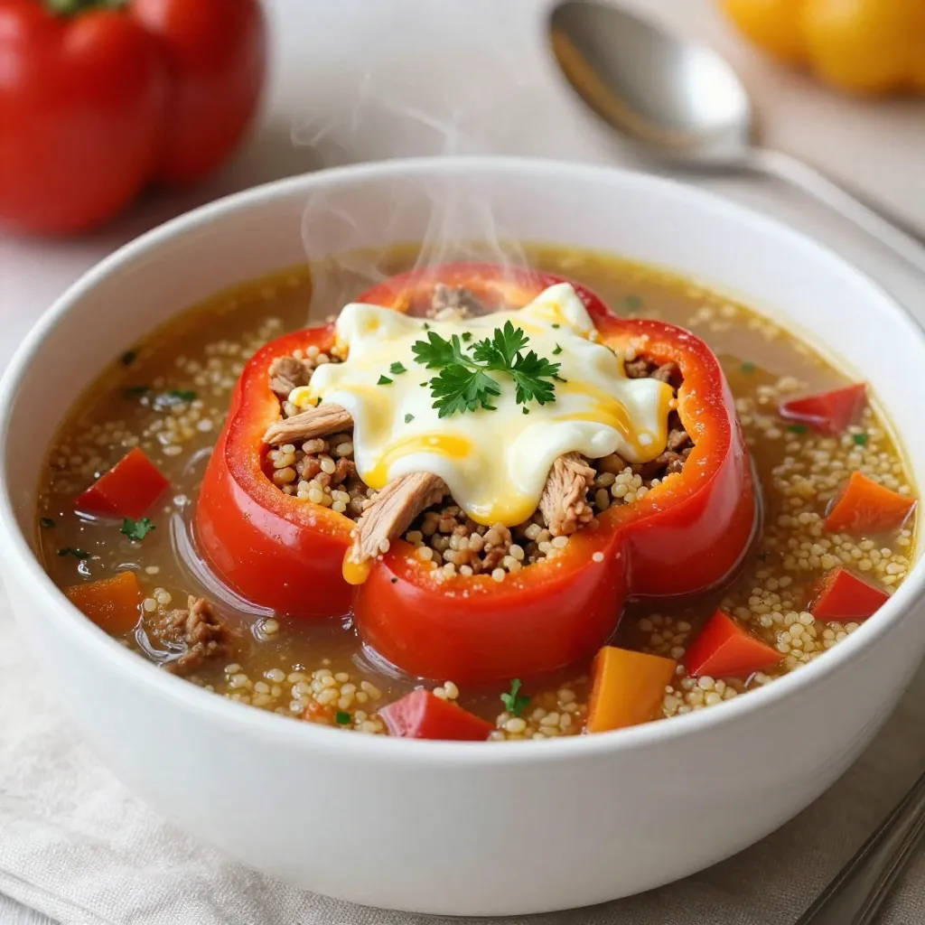 Stuffed Bell Pepper Soup Flavorful and Hearty Dish