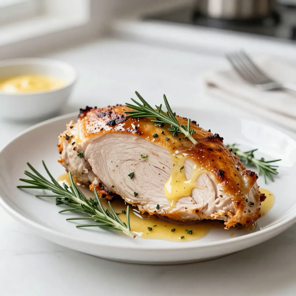 Herb Butter Roasted Turkey Breast Tender and Juicy Meal