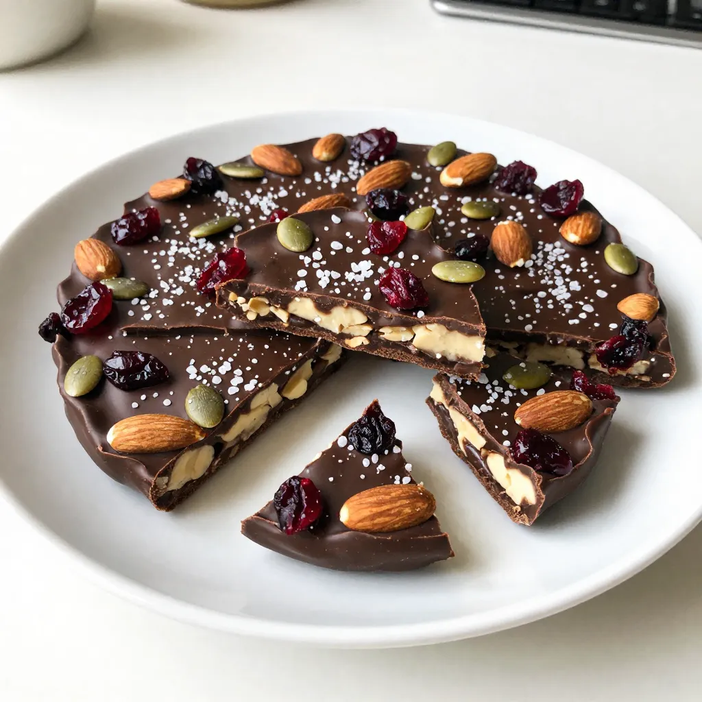 Dark Chocolate Sea Salt Bark Simple and Tasty Treat