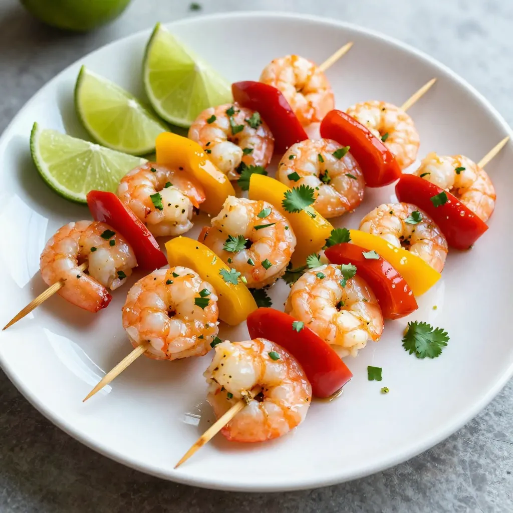 Cilantro Lime Shrimp Skewers Flavorful and Easy Recipe