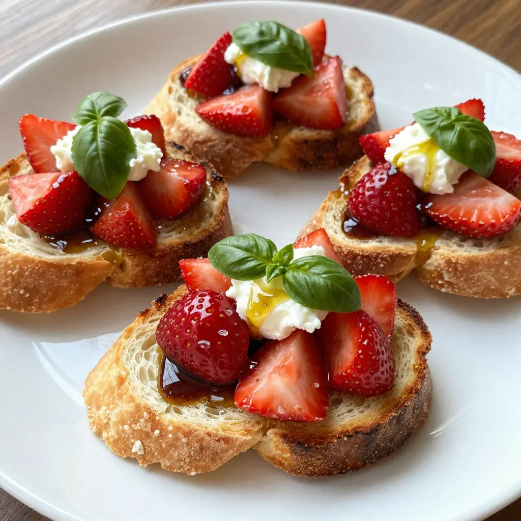 Balsamic Strawberry Bruschetta Fresh Flavor Delight