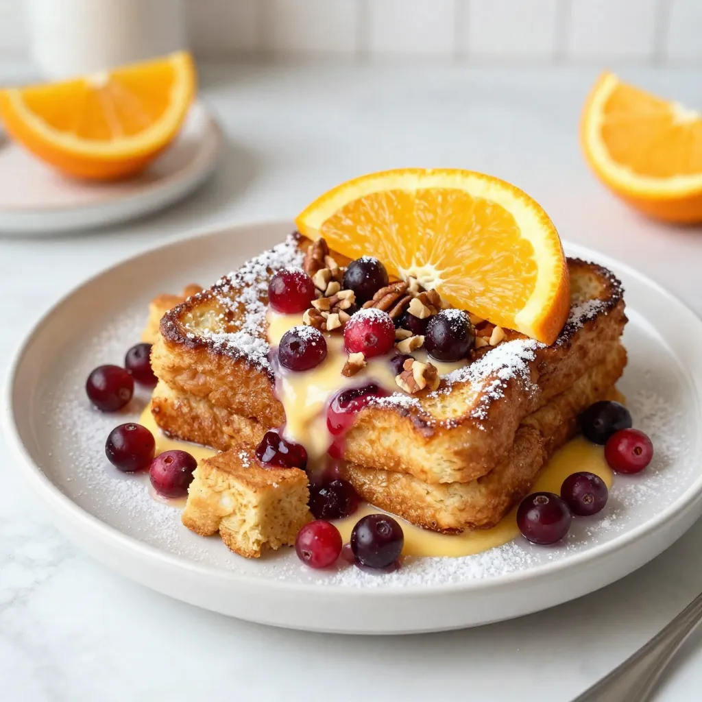 Cranberry Orange Overnight French Toast Delight