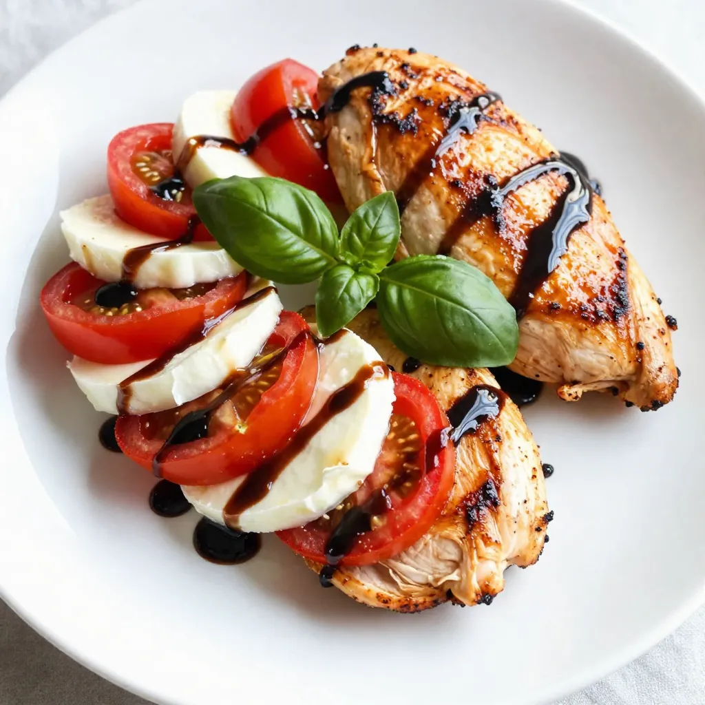 Balsamic Glazed Caprese Chicken Juicy and Flavorful Dish