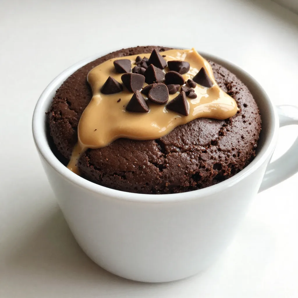 Chocolate Peanut Butter Mug Cake Delightful Treat