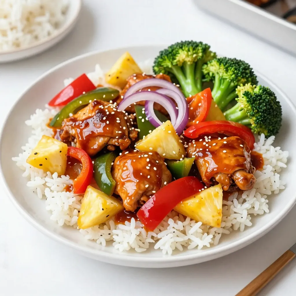 Sheet Pan Sweet and Sour Chicken Easy Family Meal