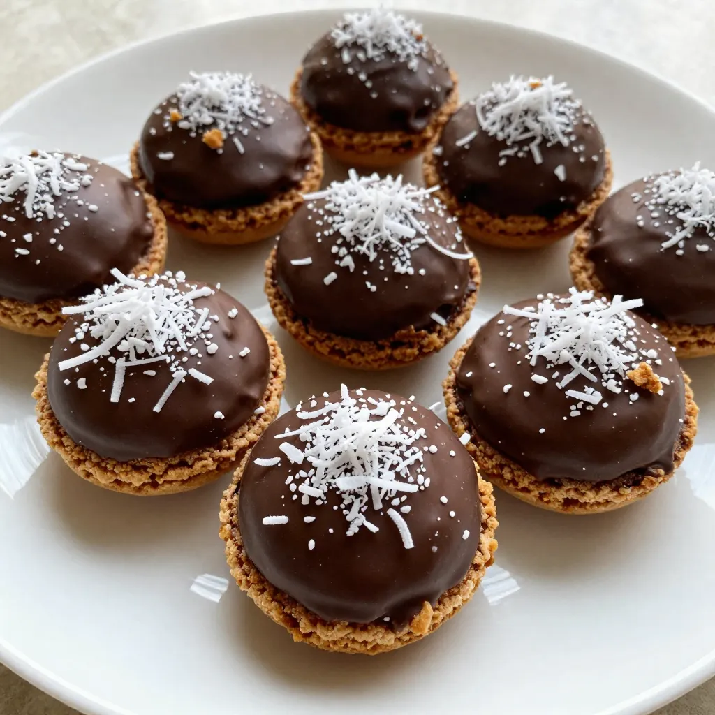 Chocolate Dipped Coconut Macaroons Sweet Treat Recipe