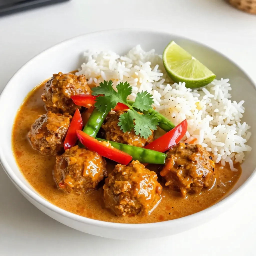 Thai Red Curry Meatballs Flavorful and Easy Recipe