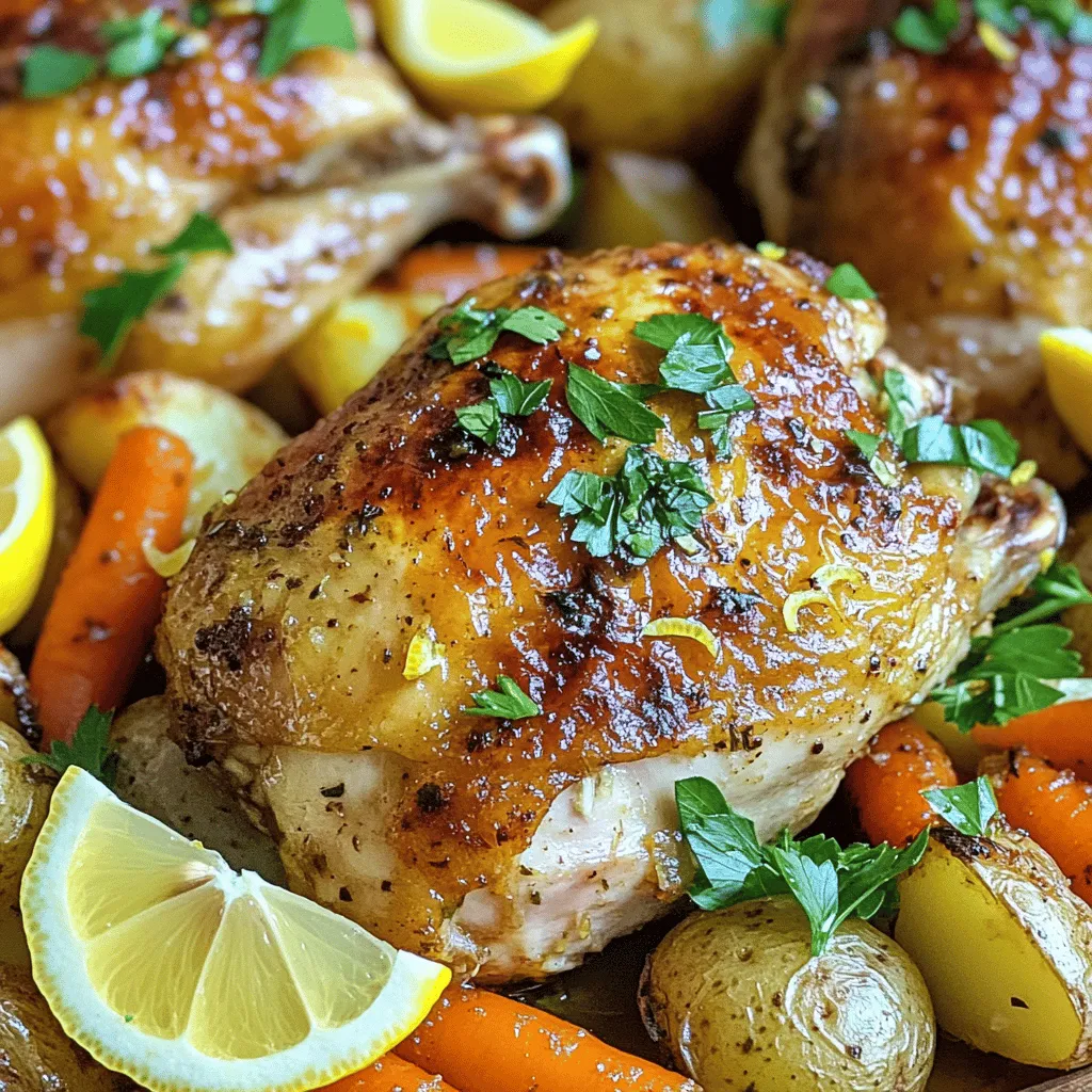 Lemon Garlic Roasted Chicken Savory and Crispy Delight