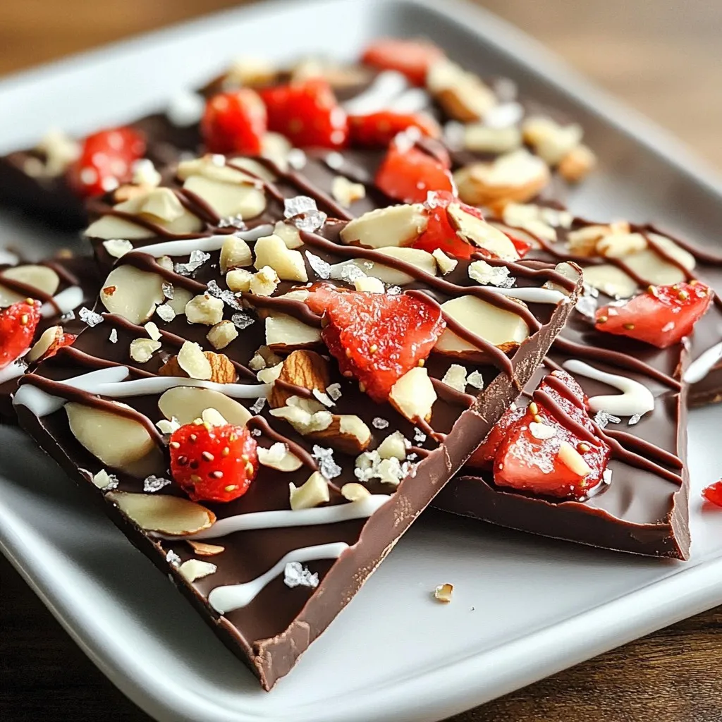Chocolate Covered Strawberry Bark Delightful and Easy