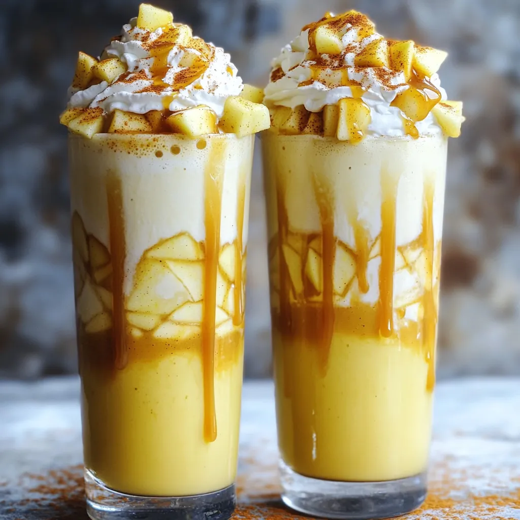 Irresistible Caramel Apple Milkshake Creamy Delight