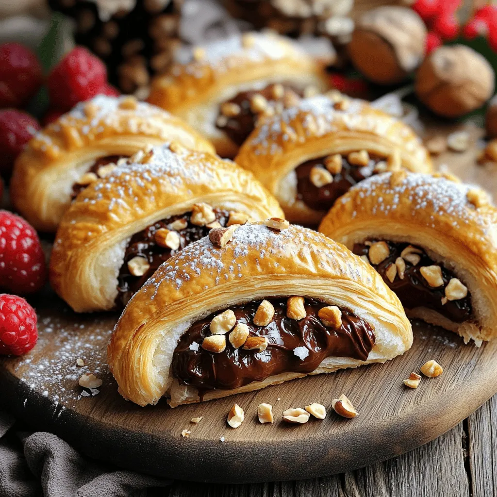 Chocolate Hazelnut Stuffed Crescents Irresistible Treat