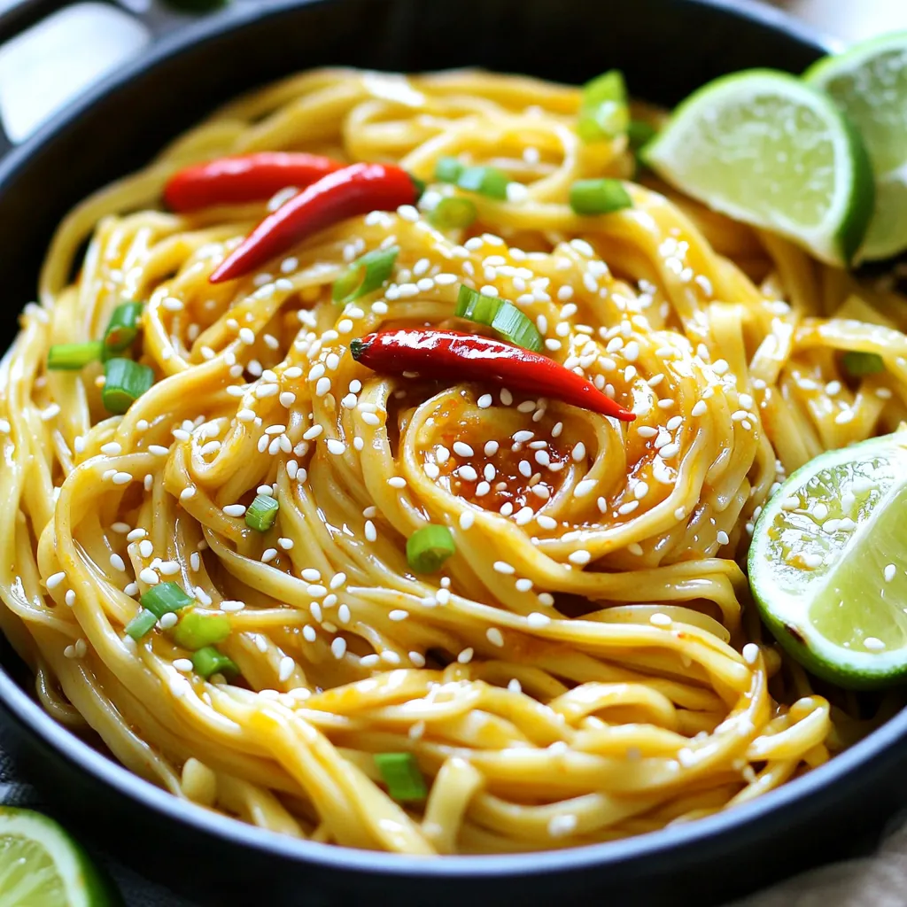 Minute Spicy Garlic Noodles Flavorful and Quick Dish
