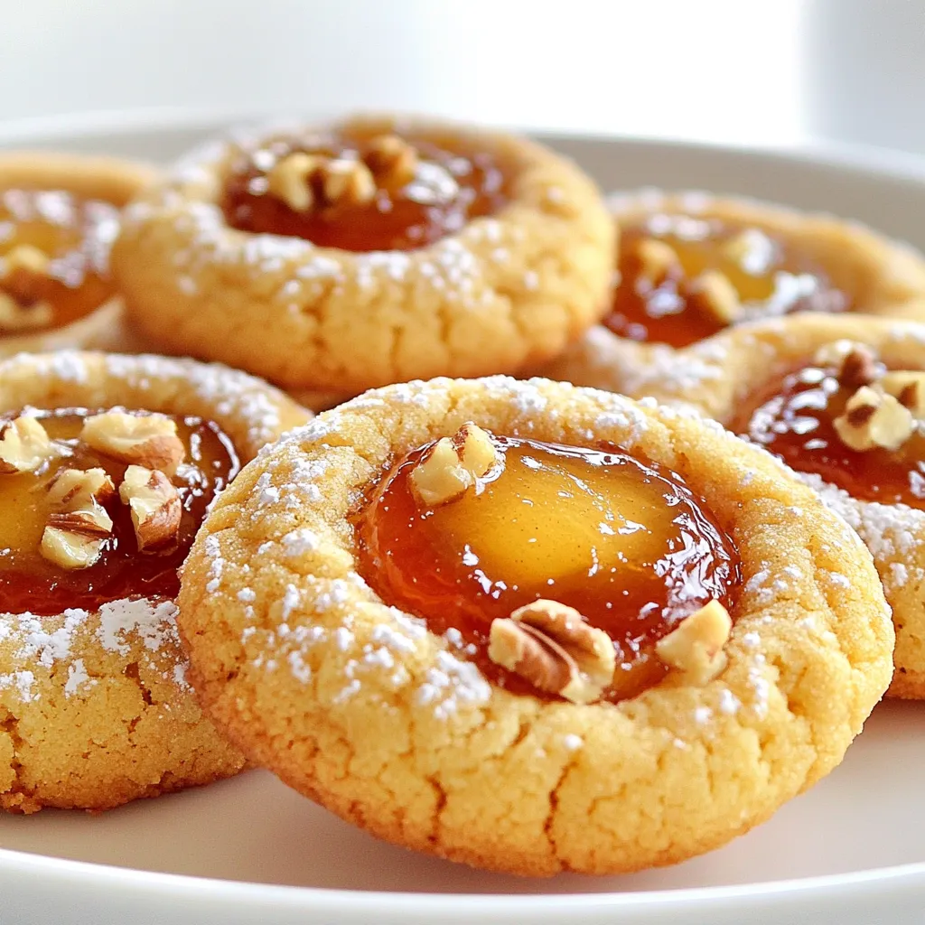 Bakery-Style Apple Pie Thumbprint Cookies Delight