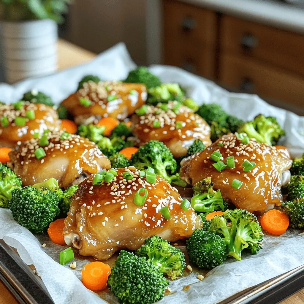 Sheet Pan Garlic Honey Chicken Thighs Delight