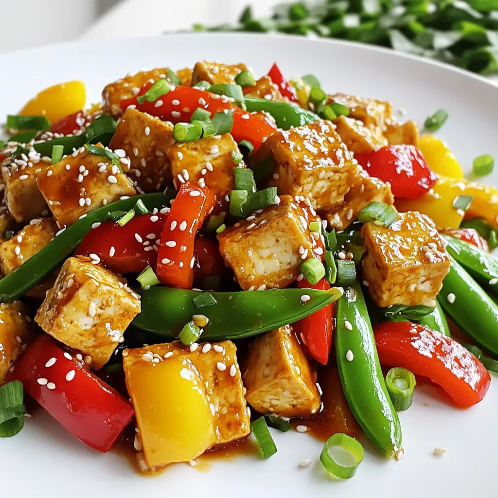 Chili Garlic Tofu Stir Fry Flavorful Plant-Based Dish