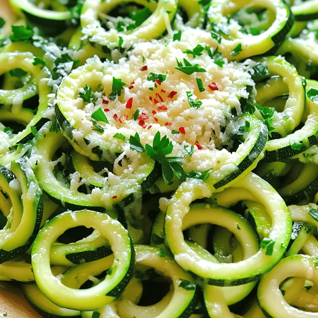 Garlic Parmesan Zoodles Simple and Tasty Recipe