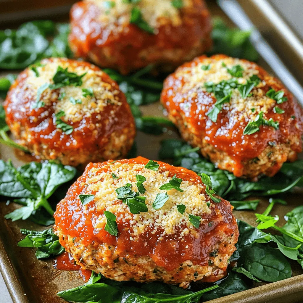 Garlic Parmesan Chicken Meatloaves Flavorful Home Dish