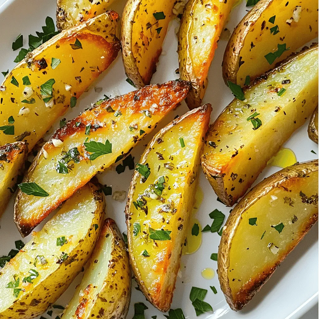 Air Fryer Garlic Herb Potato Wedges Crispy Delight