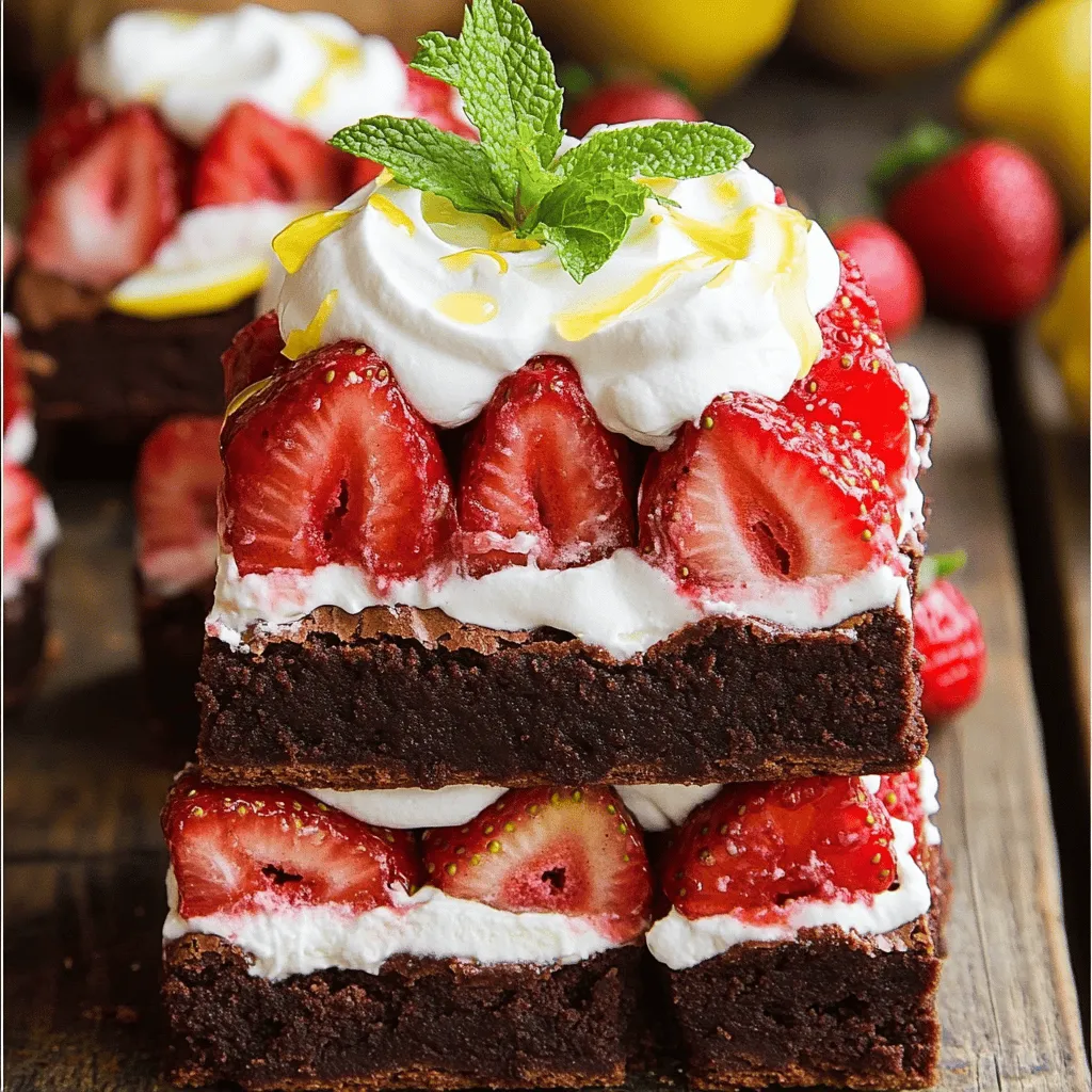 Brownie Strawberry Shortcake Delightful Dessert Recipe