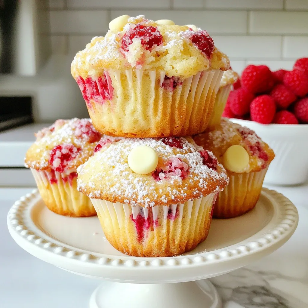 White Chocolate Raspberry Muffins Delightful Treat