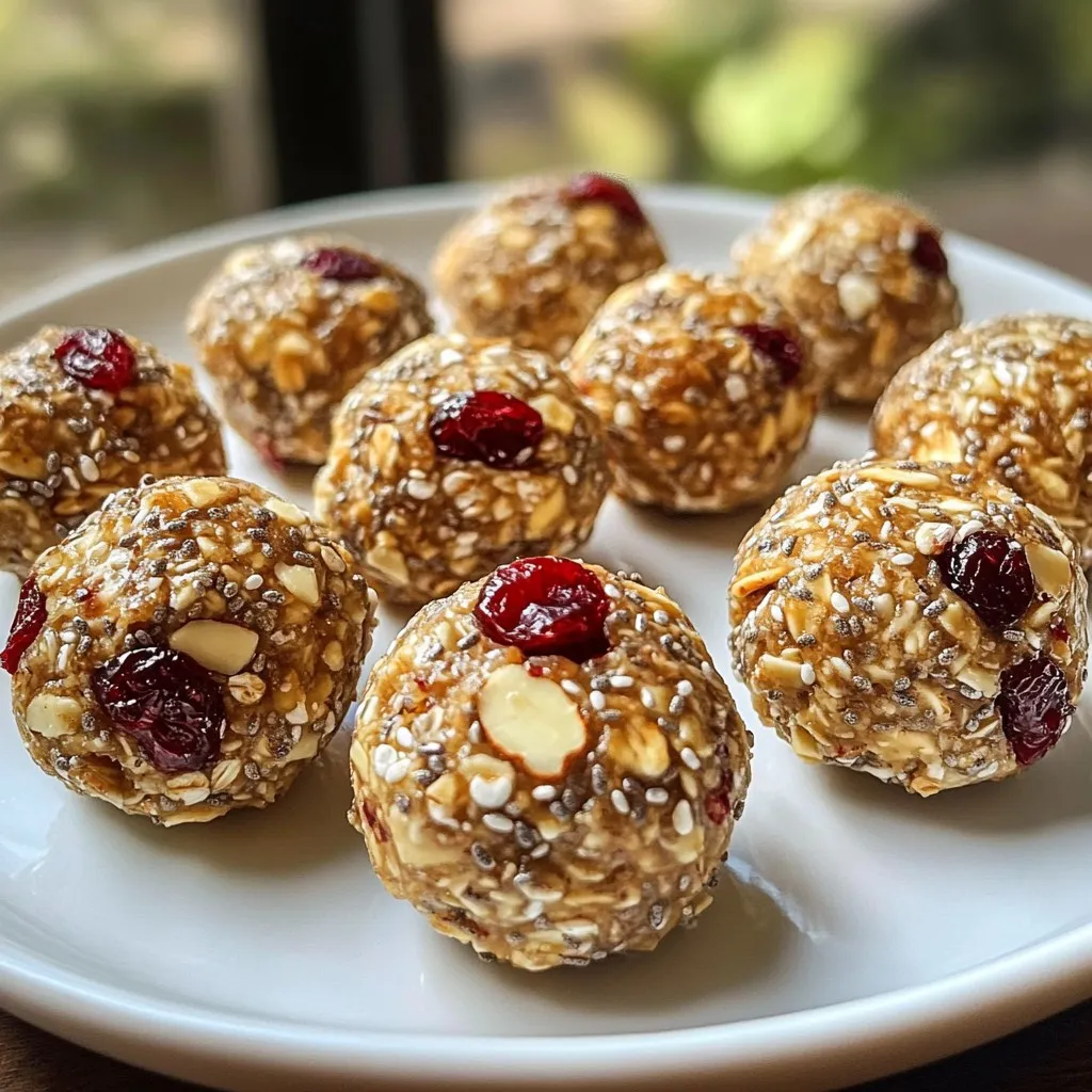 Cranberry Almond Energy Bites Quick and Nutritious Snack