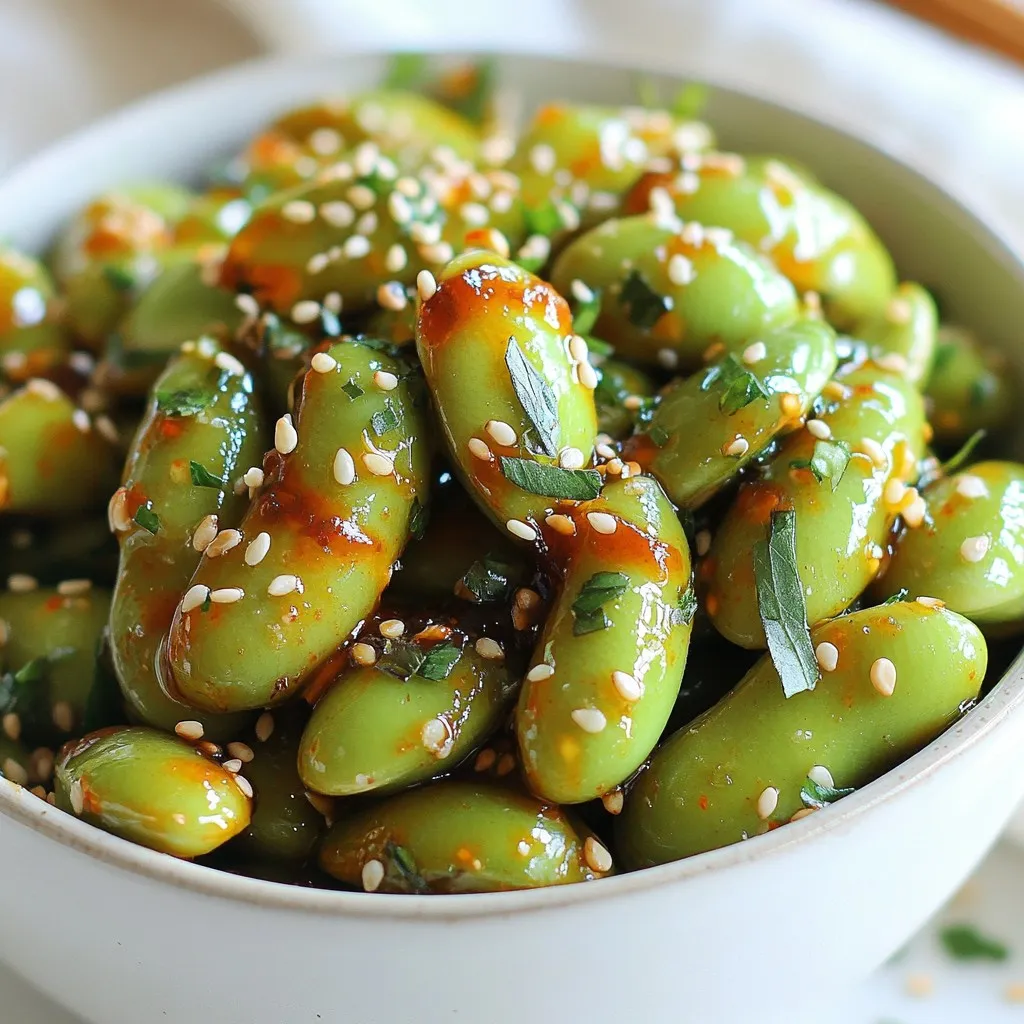 Spicy Garlic Edamame Flavorful and Easy Snack Recipe