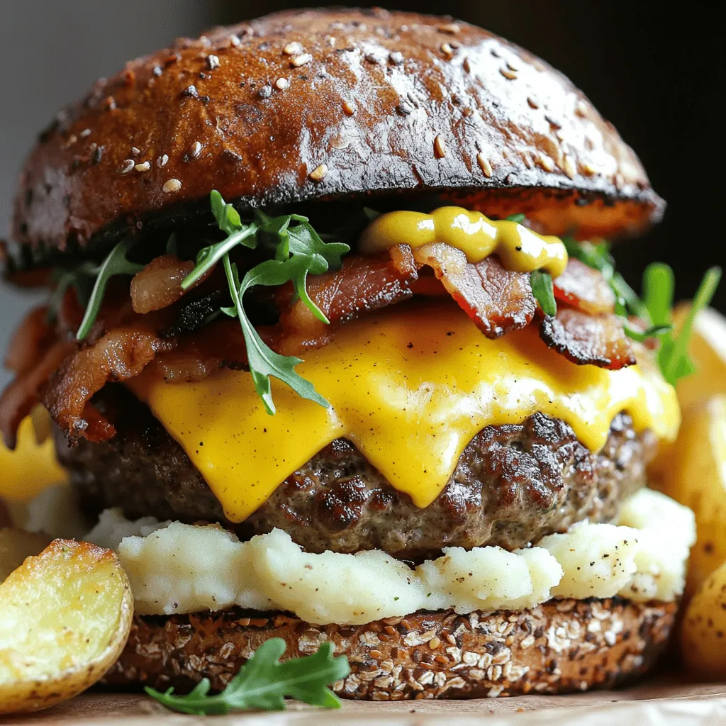 Delicious Irish Pub Burger Flavorful Food Experience