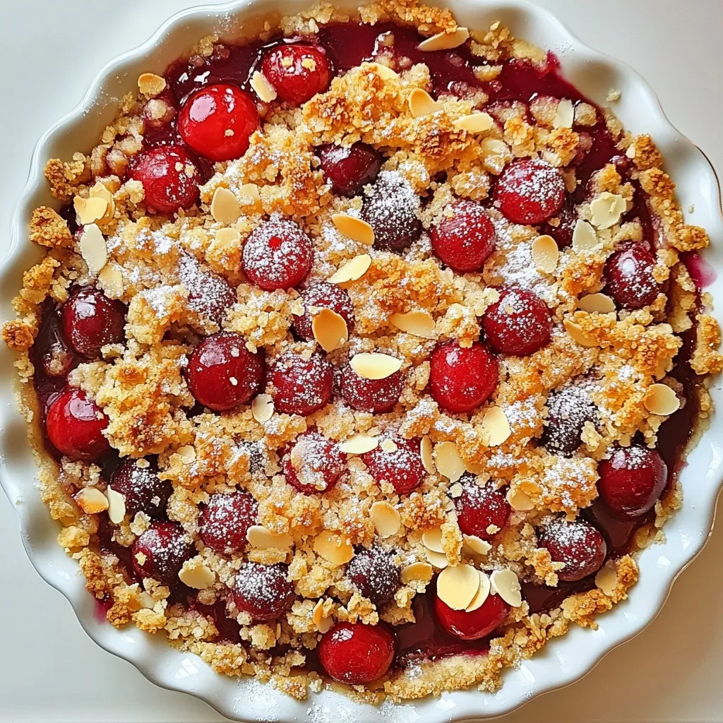 Cherry Almond Crumble Pie Delightful and Simple Recipe