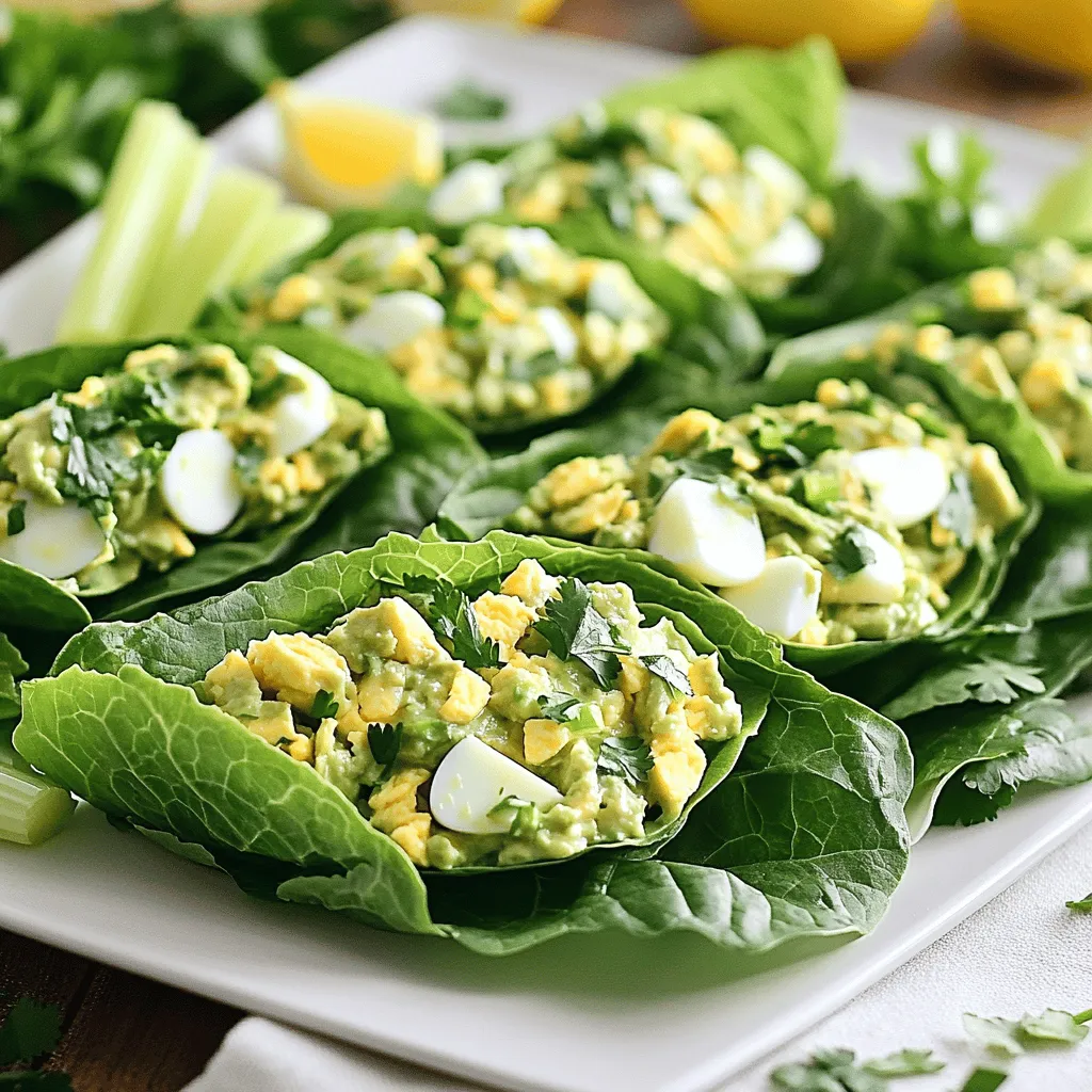 Avocado Egg Salad Lettuce Wraps Easy and Nutritious