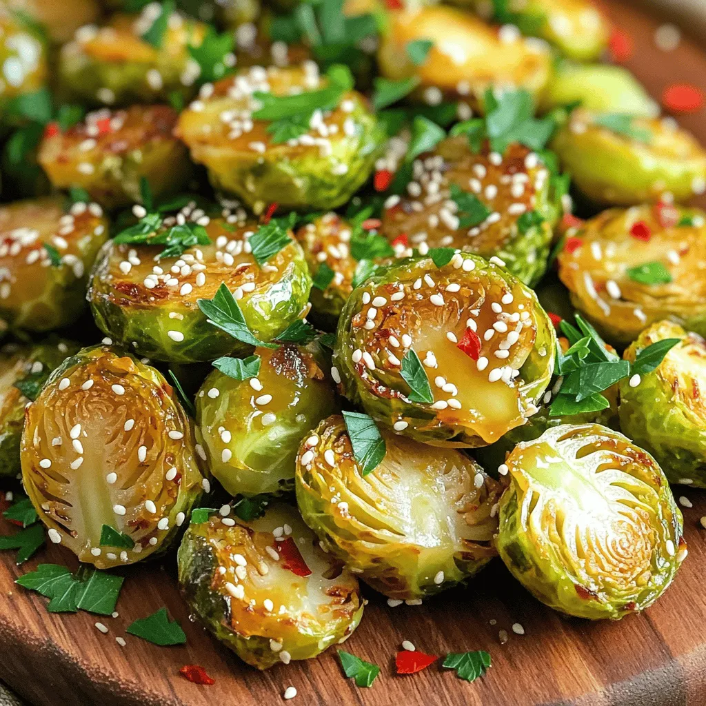 Honey Garlic Brussels Sprouts Irresistible Roasted Delight
