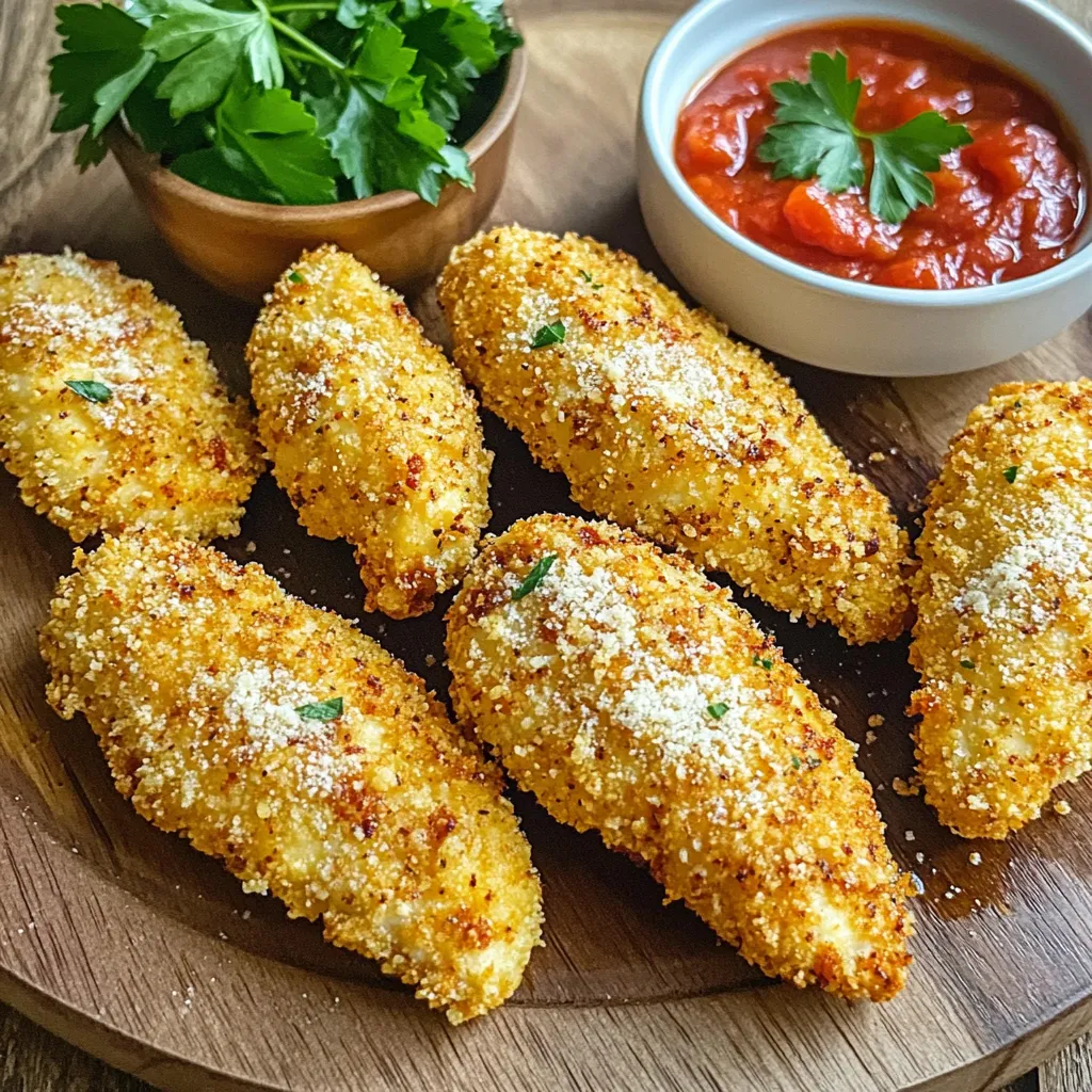 Air Fryer Garlic Parmesan Chicken Tenders Delight