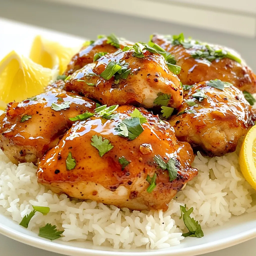 Honey BBQ Chicken with Rice Tasty Family Meal