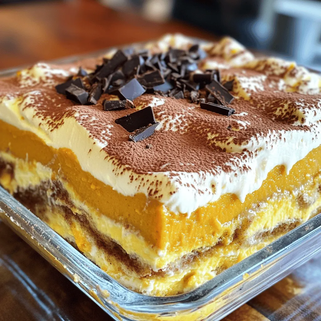 Pumpkin Spice Latte Tiramisu Irresistible Dessert Treat