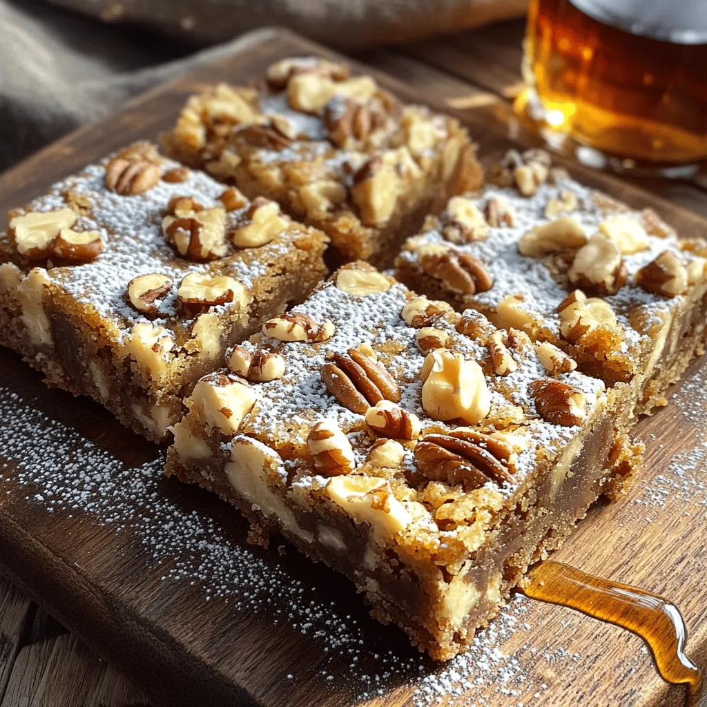 Chewy Maple Pecan Blondies Tasty and Simple Recipe