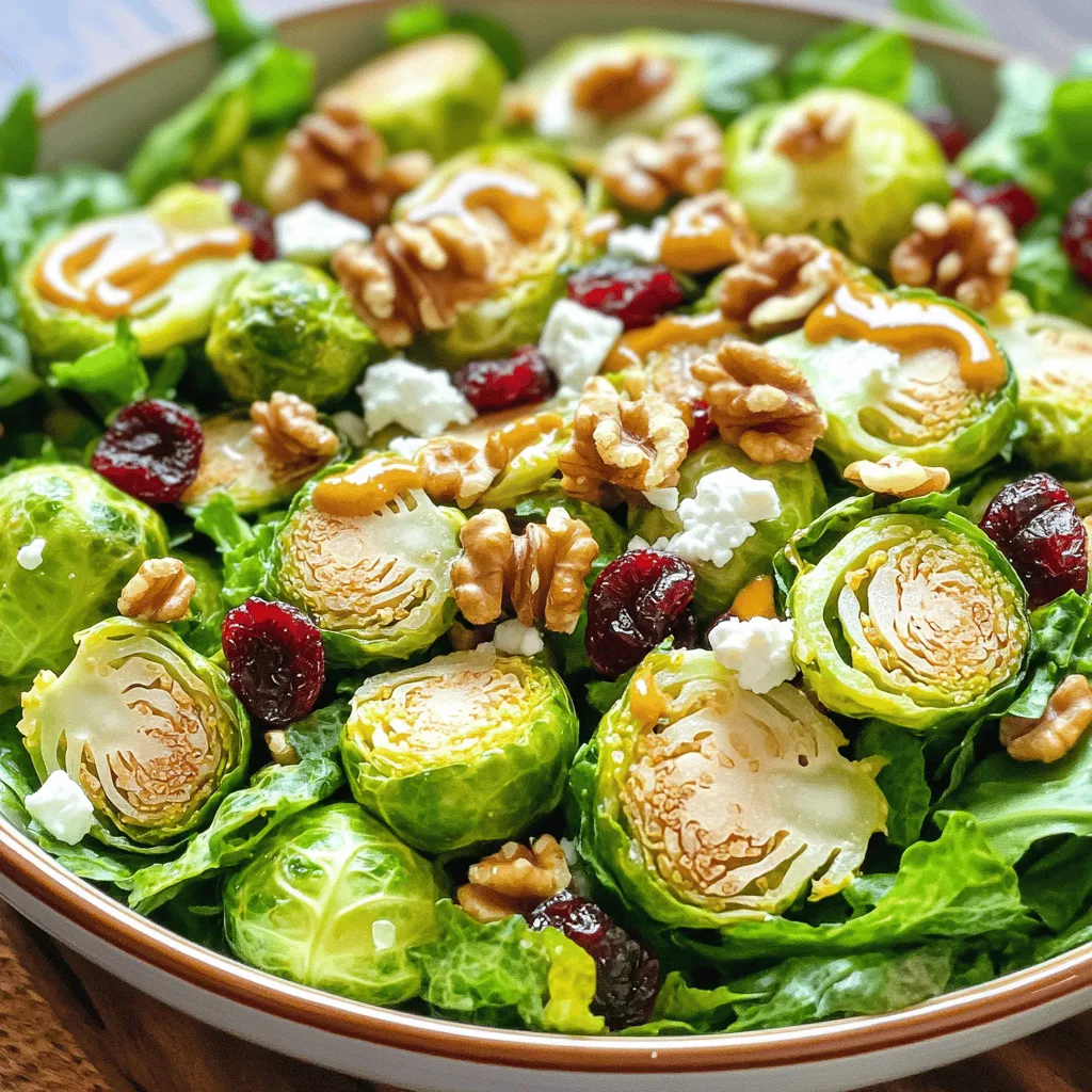 Honey Mustard Brussels Sprout Salad Delightful Recipe