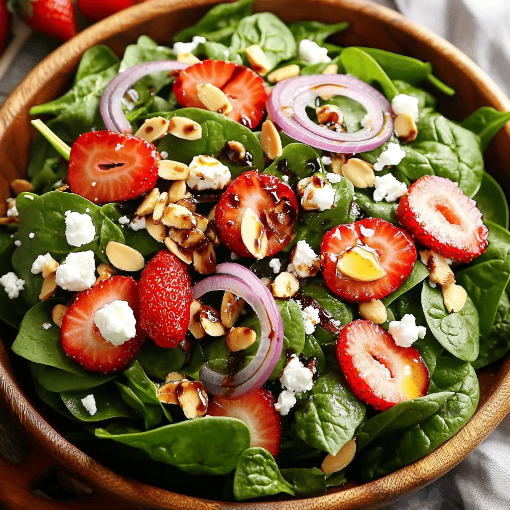 Strawberry Spinach Salad Fresh and Flavorful Delight