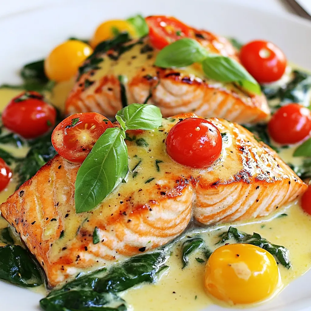 Creamy Tuscan Salmon Flavorful Dinner Delight