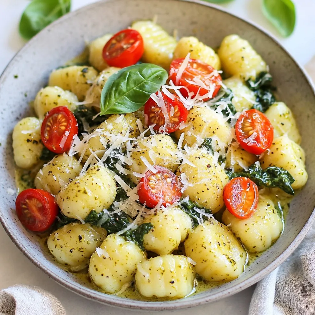 One-Pot Creamy Pesto Gnocchi Simple and Tasty Meal