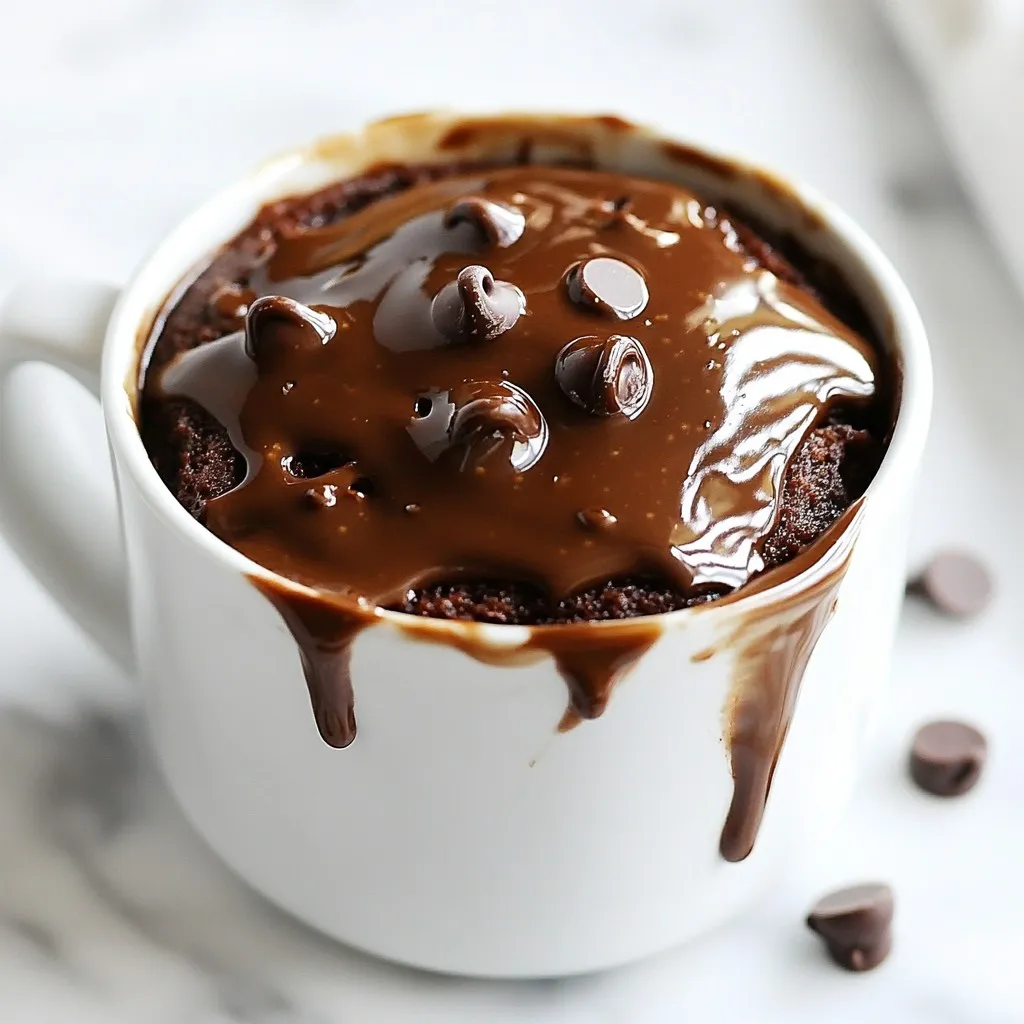 Chocolate Peanut Butter Mug Cake Simple and Quick Treat