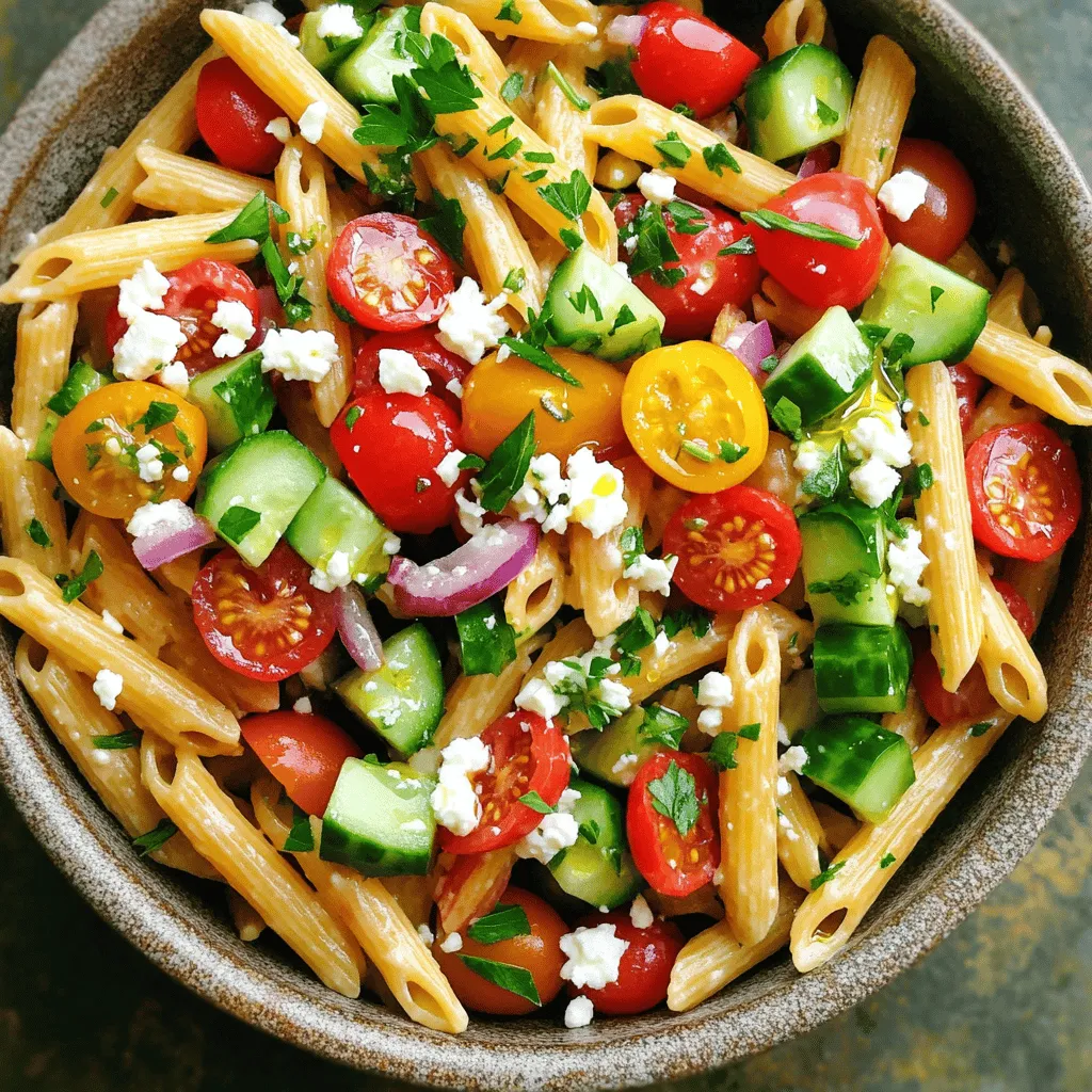 Greek Pasta Salad Flavorful and Fresh Meal Idea