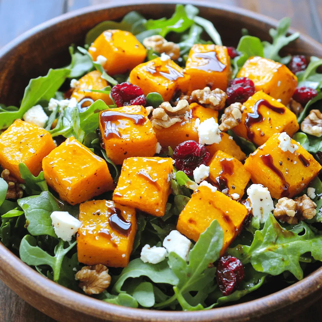 Maple Roasted Butternut Squash Salad Delightful Dish