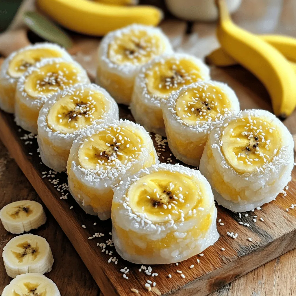 Banana Mochi Rolls Tasty and Fun Dessert Recipe